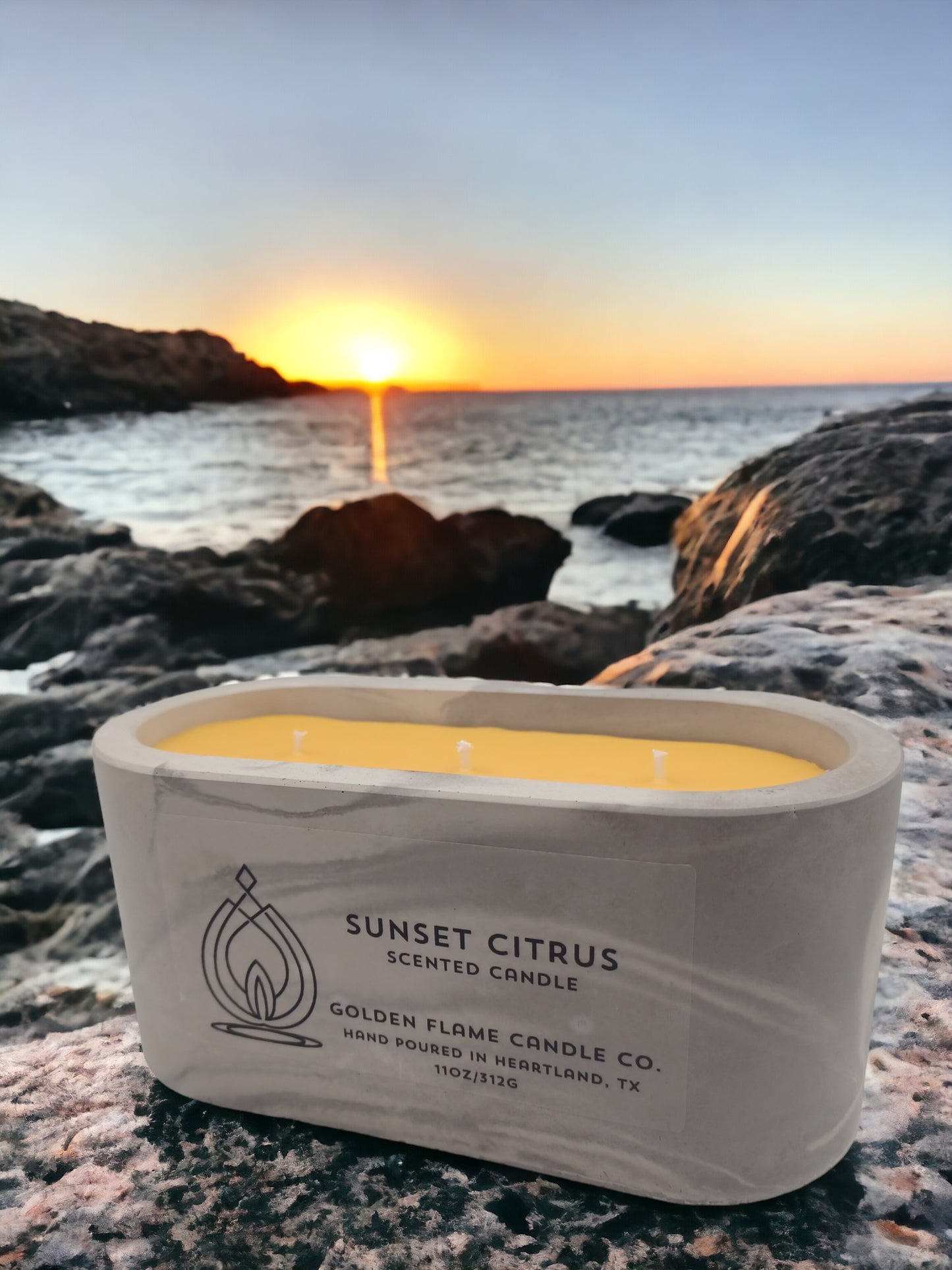 Sunset Citrus Scented Candle